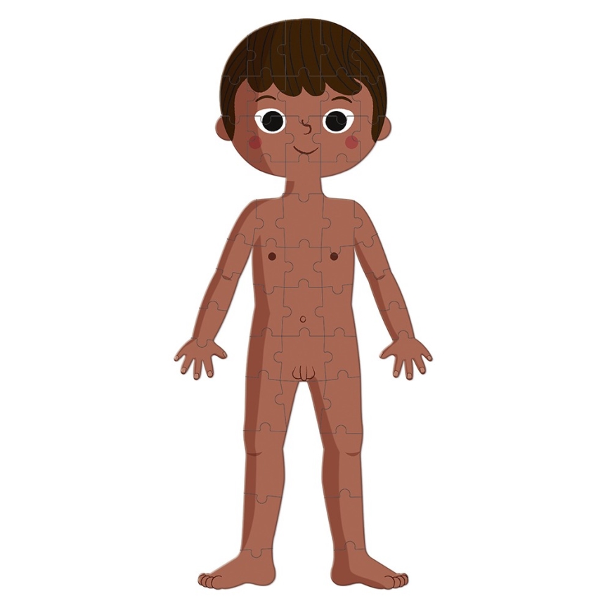Janod - Puzzle educativo para crianças 225 pcs corpo humano