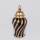 Jarra de cerâmica 30x14,8 cm dourado/preto