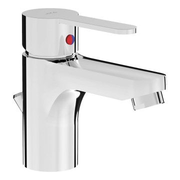 JIKA H3111Z10041111 - Torneira do lavatório + resíduos com descarga LYRA 12,5 cm cromado brilhante