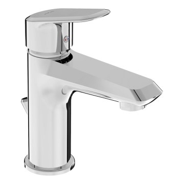 JIKA H3112E10041111 - Torneira do lavatório + lixo sem transbordo TALAS 17,4 cm cromado brilhante