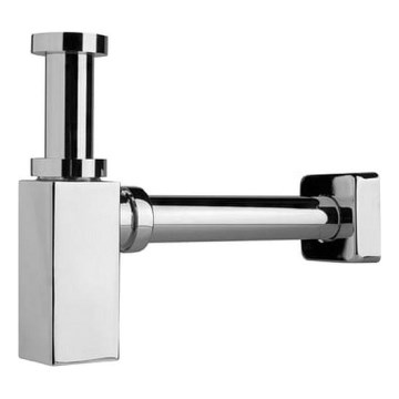 JIKA H3747300040001 - Sifão de lavatório angular CUBITO cromado brilhante
