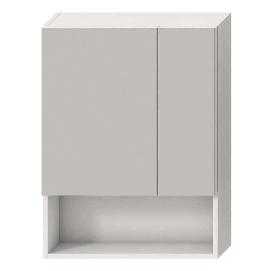 JIKA H4532410383041 - Armário com espelho com uma prateleira LYRA 80x60 cm branco