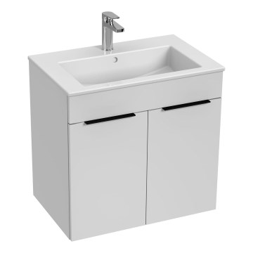 JIKA H4536011763001 - Armário de casa de banho com bacia CUBE 60,7x65 cm branco