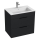 JIKA H4536021763521 - Armário de casa de banho com bacia CUBE 60,7x65 cm preto