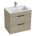 JIKA H4536021765141 - Armário de casa de banho com bacia CUBE 60,7x65 cm cinza