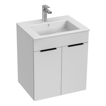 JIKA H4536111763001 - Armário de casa de banho com bacia CUBE 60,7x55 cm branco