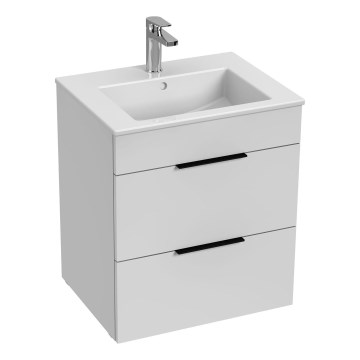 JIKA H4536121763001 - Armário de casa de banho com bacia CUBE 60,7x55 cm branco