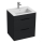 JIKA H4536121763521 - Armário de casa de banho com bacia CUBE 60,7x55 cm preto
