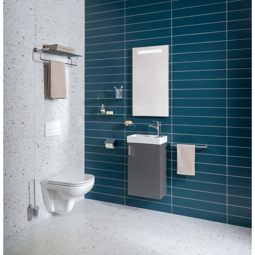JIKA H45J5111753011 - Móvel de casa de banho com lavatório PETIT 58,5x38,6 cm cinza