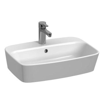 JIKA H8183827571041 - Lavatório de bancada LYRA 55x40 cm cerâmica/branco mate