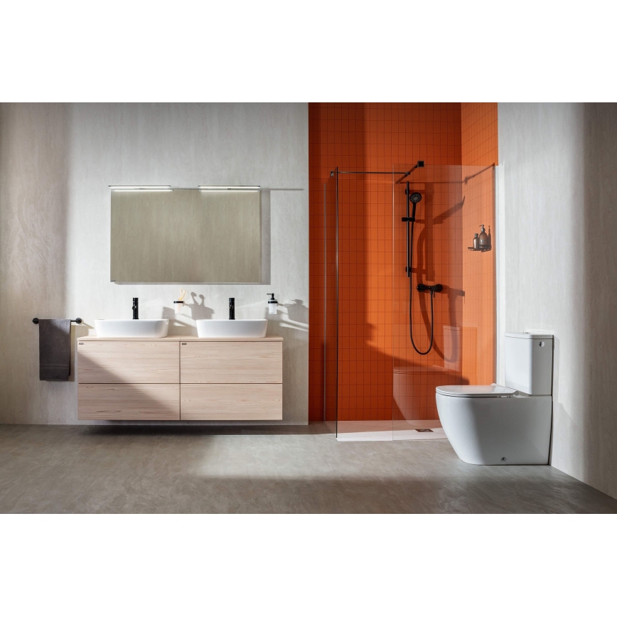 JIKA H8183827571041 - Lavatório de bancada LYRA 55x40 cm cerâmica/branco mate