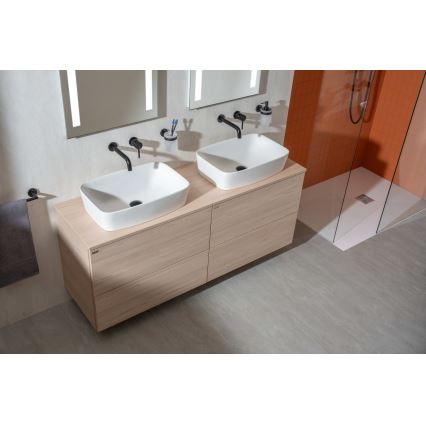 JIKA H8183827571041 - Lavatório de bancada LYRA 55x40 cm cerâmica/branco mate