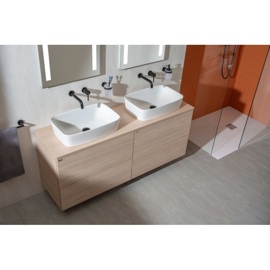 JIKA H8183827571041 - Lavatório de bancada LYRA 55x40 cm cerâmica/branco mate