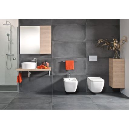 JIKA H8184200001121 - Lavatório de bancada CUBITO diâmetro 40 cm cerâmica/branco