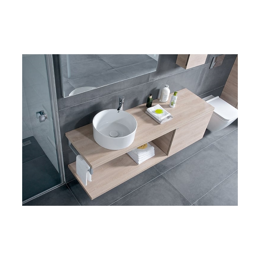 JIKA H8184200001121 - Lavatório de bancada CUBITO diâmetro 40 cm cerâmica/branco
