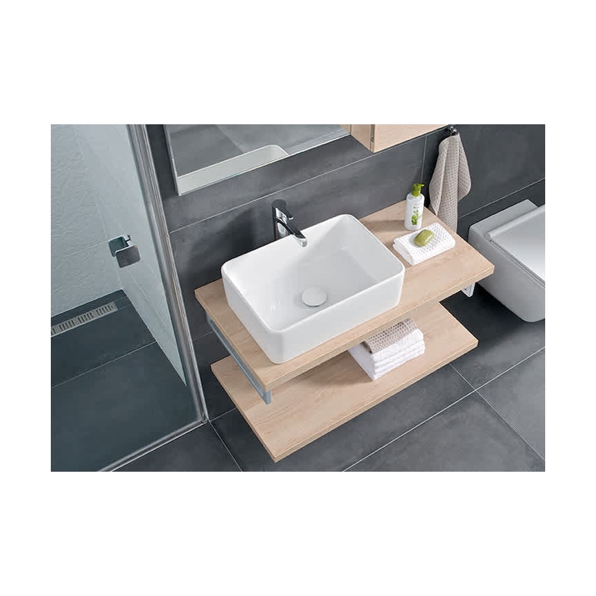 JIKA H8184230001121 - Lavatório de bancada CUBITO 50x35 cm cerâmica/branco