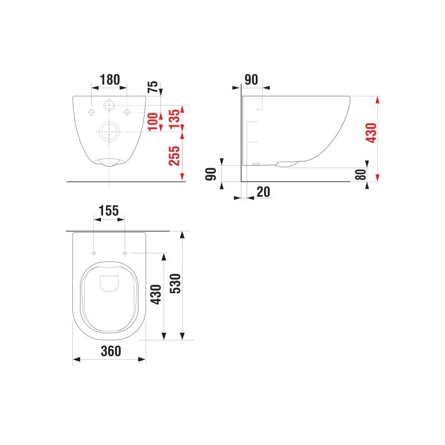 JIKA H8207140000001 - Sanita suspensa MIO cerâmica/branco