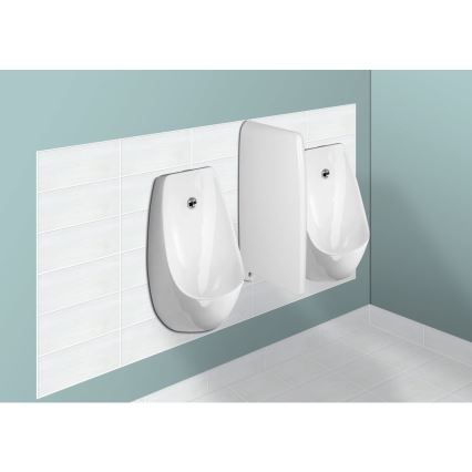 JIKA H8411010004871 - Urinol com sensor DOMINO 24V entrada traseira, descarga traseira cerâmica/branco