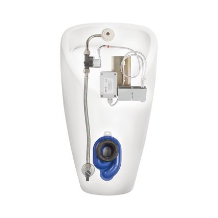 JIKA H8430700004901 - Urinol com sensor GOLEM 230V entrada interna, descarga traseira cerâmica/branco