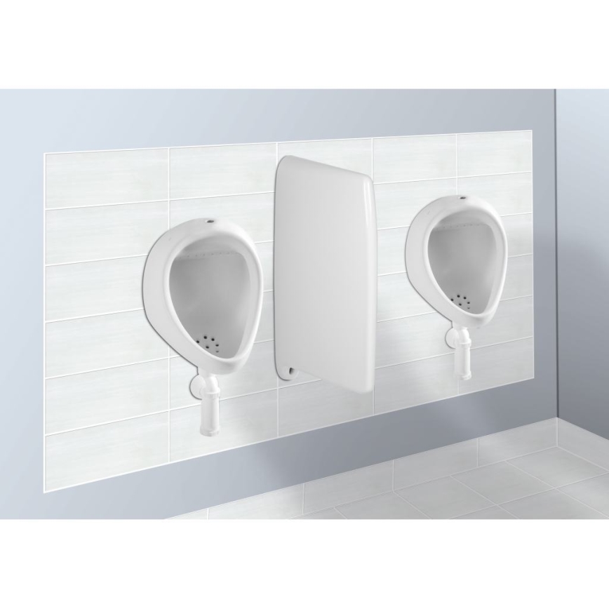 JIKA H8441000004401 - Urinol KORINT entrada externa, descarga inferior cerâmica/branco