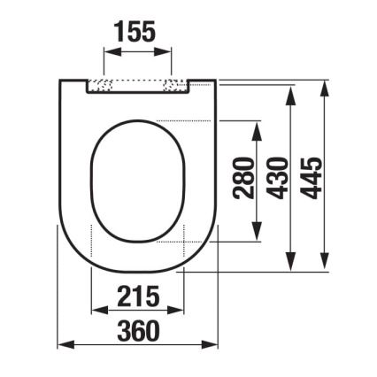 JIKA H8917150000631 - Assento de sanita MIO duroplast/branco