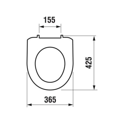 JIKA H8933870000001 - Assento de sanita LYRA termoplástico/branco