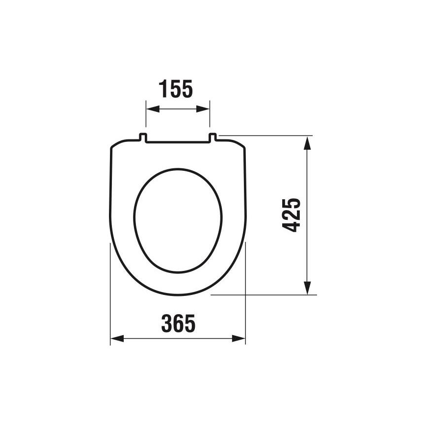 JIKA H8933870000001 - Assento de sanita LYRA termoplástico/branco