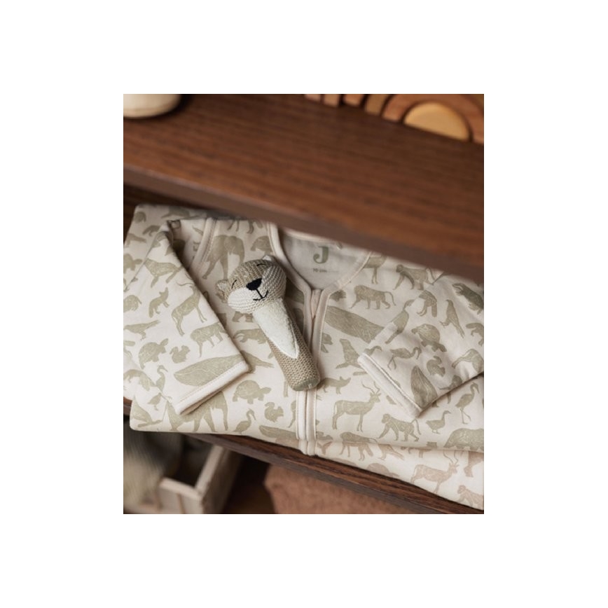 Jollein - Saco de dormir 2em1 3-9 meses 3 TOG Animals Olive Green