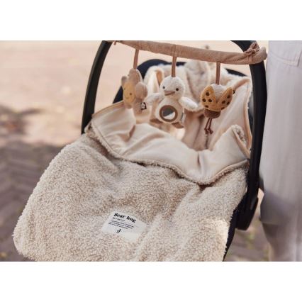 Jollein - Saco para assento de automóvel BOUCLE 42x82 cm Boucle Naturel