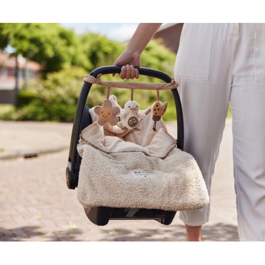 Jollein - Saco para assento de automóvel BOUCLE 42x82 cm Boucle Naturel