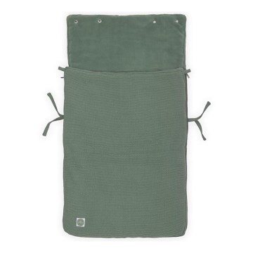 Jollein - Saco para assento de automóvel fleece BASIC KNIT 42x82 cm Ash Green