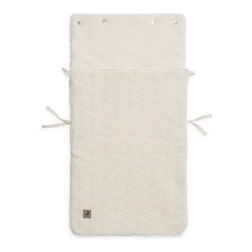Jollein - Saco para assento de automóvel RIVER KNIT 42x82 cm Cream White