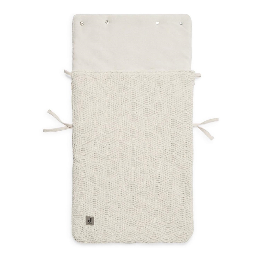 Jollein - Saco para assento de automóvel RIVER KNIT 42x82 cm Cream White