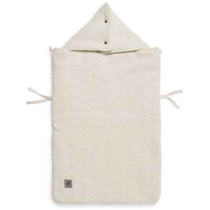 Jollein - Saco para assento de automóvel RIVER KNIT 42x82 cm Cream White
