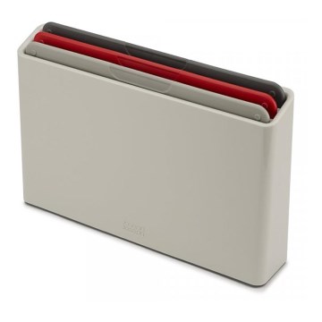 Joseph Joseph - Conjunto de tábuas de corte de cozinha num suporte 4 pcs