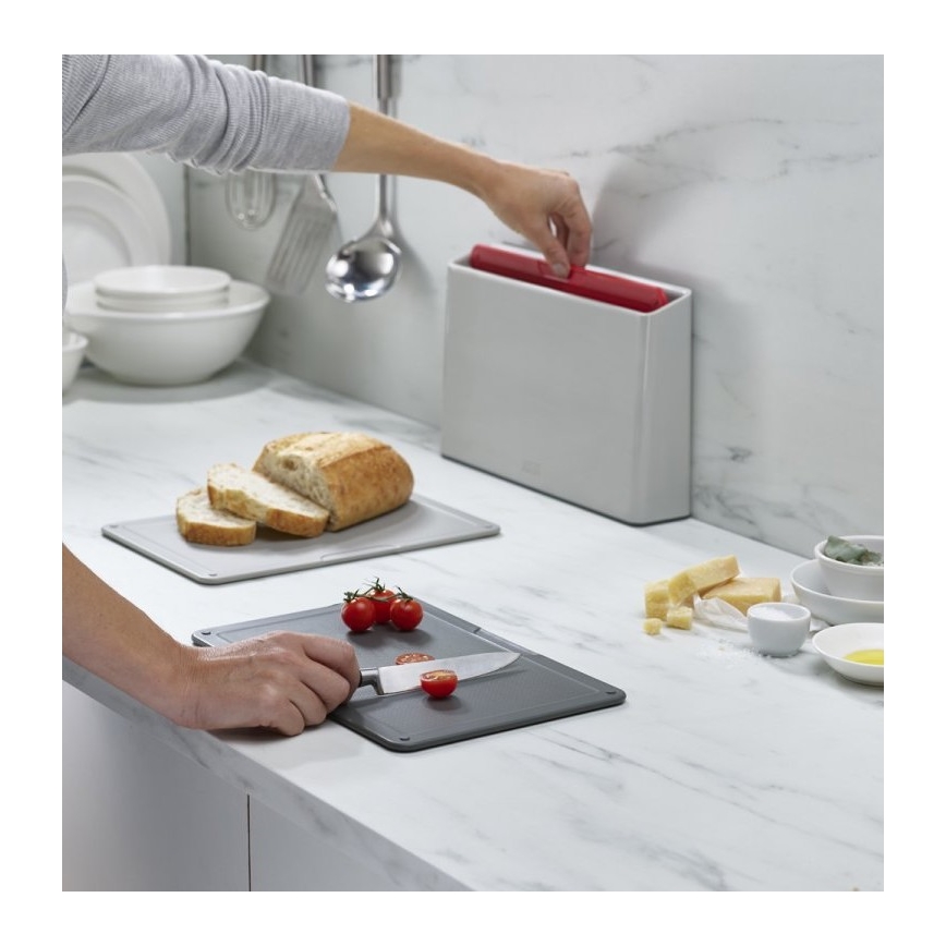 Joseph Joseph - Conjunto de tábuas de corte de cozinha num suporte 4 pcs