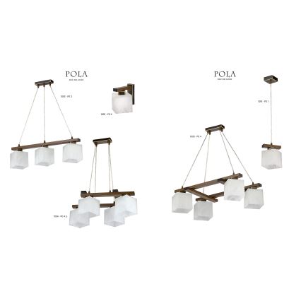 Jupiter 1091 - PO1 - Candelabro pendente POLA 1xE27/60W/230V