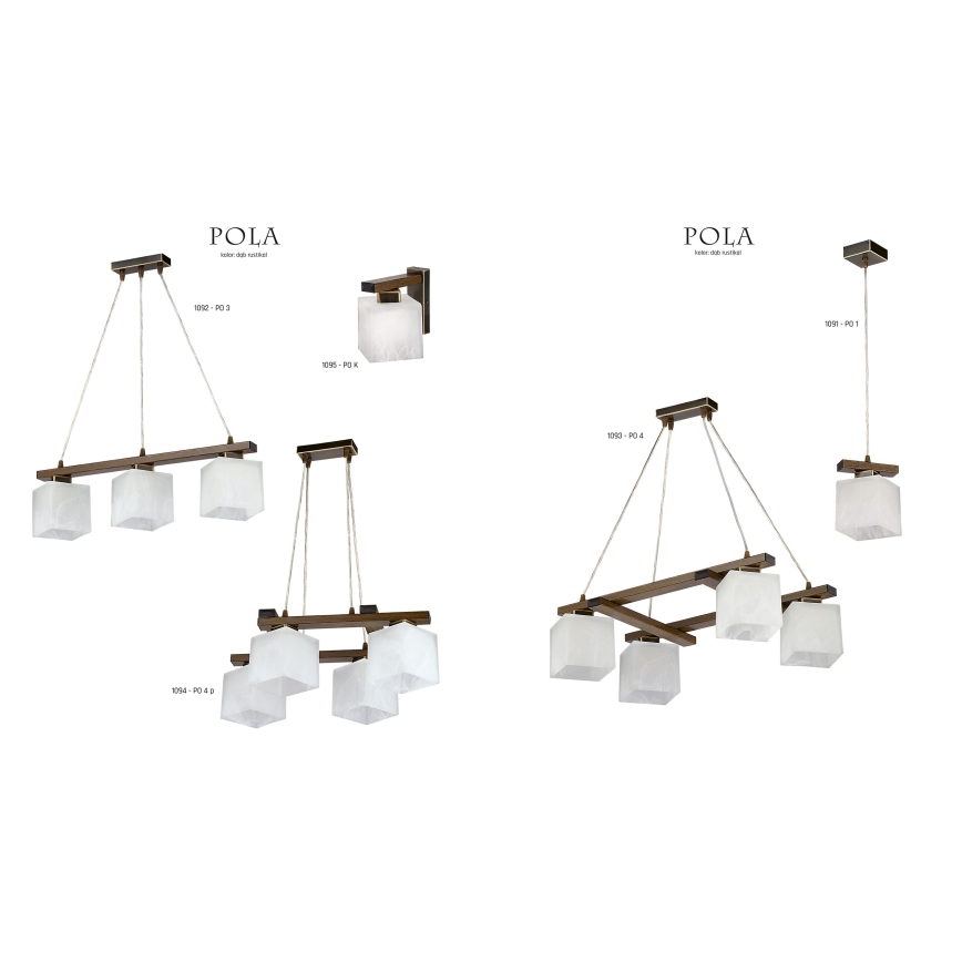 Jupiter 1091 - PO1 - Candelabro pendente POLA 1xE27/60W/230V