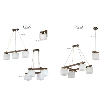 Jupiter 1092 - PO3 - Candelabro pendente POLA 3xE27/60W/230V
