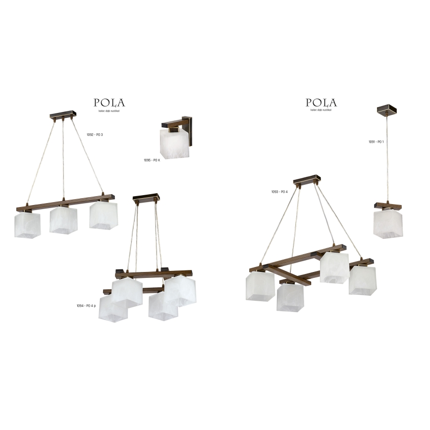 Jupiter 1093 - PO4 - Candelabro pendente POLA 4xE27/60W/230V