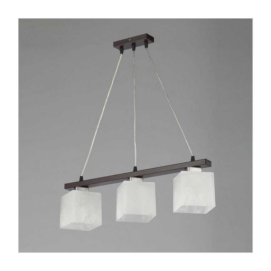 Jupiter 1097 - PO 3 - Candelabro POLA 3xE27/60W/230V wenge