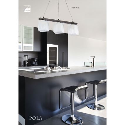 Jupiter 1097 - PO 3 - Candelabro POLA 3xE27/60W/230V wenge