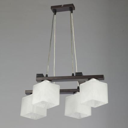 Jupiter 1099 - PO 4 p - Candelabro pendente POLA 4xE27/60W/230V wenge