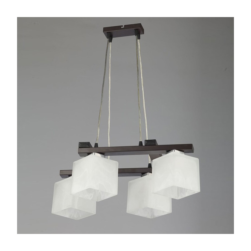 Jupiter 1099 - PO 4 p - Candelabro pendente POLA 4xE27/60W/230V wenge