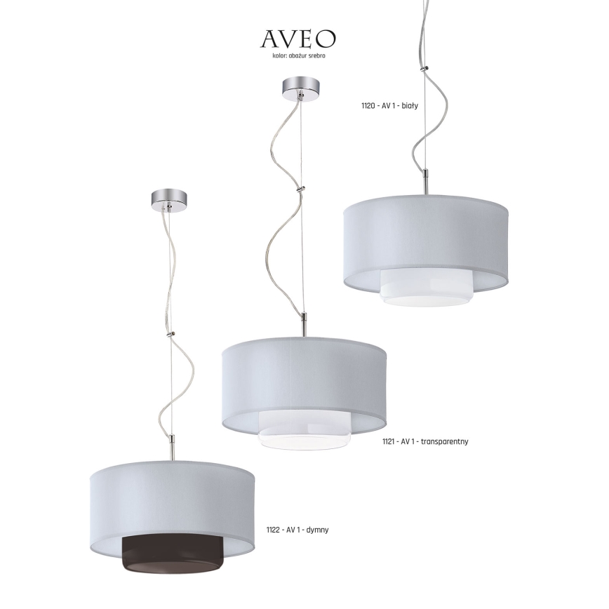 Jupiter - 1122 - Luz pendente AVEO 1xE27/80W/230V