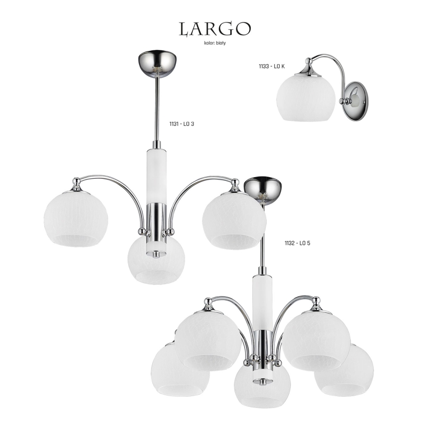 Jupiter 1132 - LO5 - Luz pendente LARGO 5xE27/60W/230V