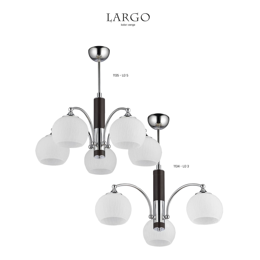 Jupiter 1134 - LO 3 - Luz pendente LARGO 3xE27/60W/230V
