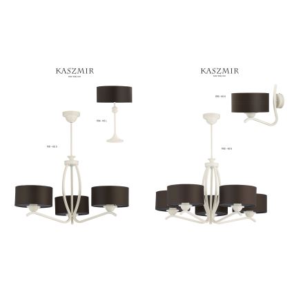Jupiter 1192 - Luz pendente KASZMIR 5xE27/60W/230V