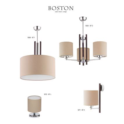 JUPITER 1272-BTL - Lâmpada de mesa BOSTON 1xE27/60W