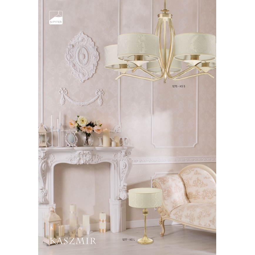 JUPITER 1275-KS5E - Candelabro KASZMIR 5xE27/60W